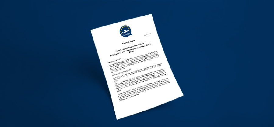 EURECCA POSITION PAPER HISTORIC RULING FOR CABIN CREW IN SPAIN