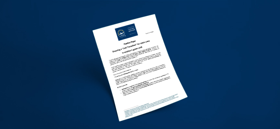 EURECCA POSITION PAPER ENSURING A “JUST TRANSITION” FOR CABIN CREW IN AVIATION’S GREEN SHIFT